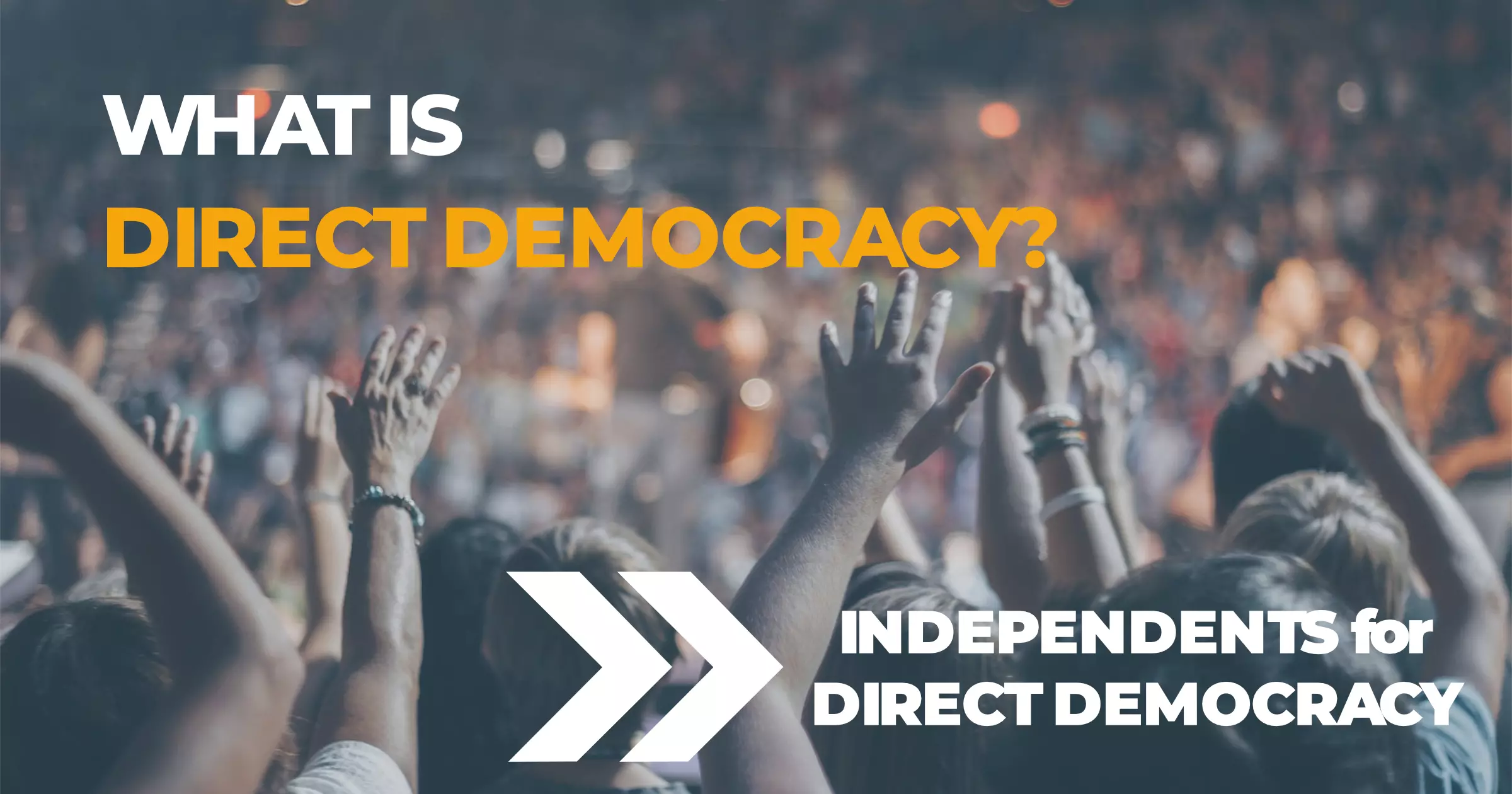 Diagram showing how direct democracy works: Citizens propose initiatives, collect signatures, and vote on local issues directly